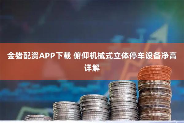 金猪配资APP下载 俯仰机械式立体停车设备净高详解